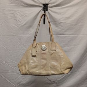 Coach Light Tan Leather Tote